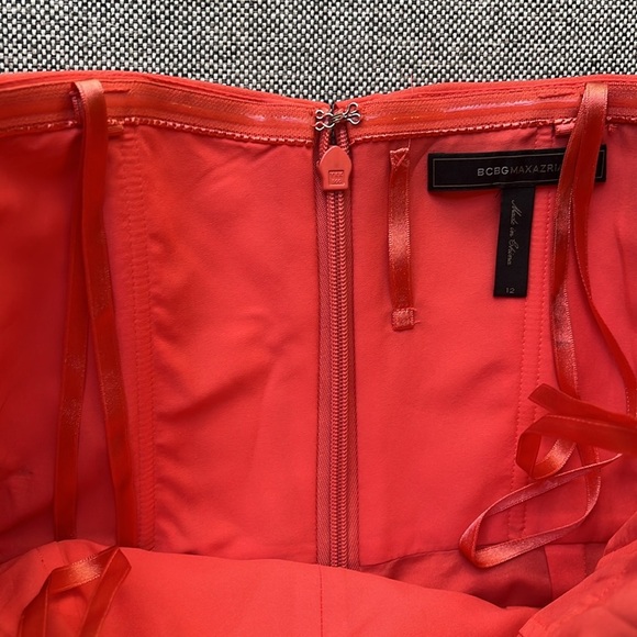 BCBG Maxazria Kate Coral Mini Dress , Size: 12 - Picture 5 of 17